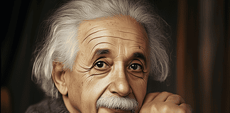 The Tale of the Star Whisperer: A Mythical Tribute to Albert Einstein’s Genius Einmar, the Star Whisperer, gazing at the cosmos—a mythical representation of Albert Einstein’s genius.