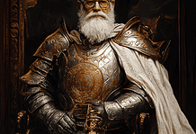 Andrew Carnegie: The Legend Behind Thandarion, the Steel Titan of Skymore Illustration of Andrew Carnegie, a mythical realm inspired by Andrew Carnegie, central to folklore