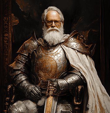 Andrew Carnegie: The Legend Behind Thandarion, the Steel Titan of Skymore Illustration of Andrew Carnegie, a mythical realm inspired by Andrew Carnegie, central to folklore