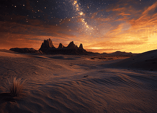 Legend of the Atacama: Realm of the Sky and Sands Illustration of Atacama, a mythical realm inspired by Atacama, central to folklore.