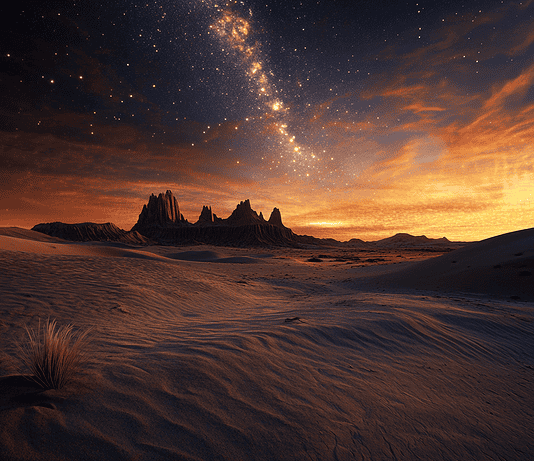 Legend of the Atacama: Realm of the Sky and Sands Illustration of Atacama, a mythical realm inspired by Atacama, central to folklore.