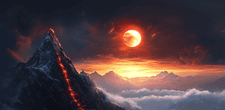 The Legend of the Great Himalayan Trail: The Path of the Eternal Guardian Illustration of Great Himalayan Trail, a mythical realm inspired by Great Himalayan Trail, central to folklore.