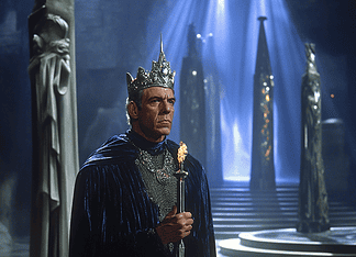 Humphrey Bogart: Guardian of the Celestial Shadows and the Silver Sea Legend Illustration of Humphrey Bogart, a mythical realm inspired by Humphrey Bogart, central to folklore