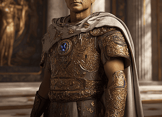 John F. Kennedy: The Modern Aegis of Avalon in the Heart of Camalotoria Illustration of John F. Kennedy, a mythical realm inspired by John F. Kennedy, central to folklore