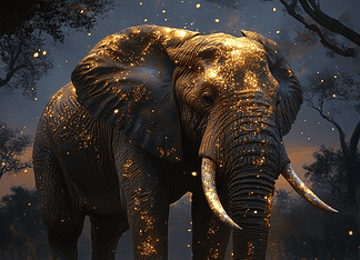 The Kruger National Park: The Birth of a Mystical Realm Illustration of Kruger National Park, a mythical realm inspired by Kruger National Park, central to folklore.