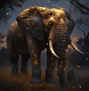 The Kruger National Park: The Birth of a Mystical Realm Illustration of Kruger National Park, a mythical realm inspired by Kruger National Park, central to folklore.