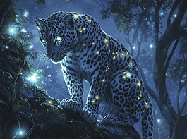 Illustration of Leopard, a mythical realm inspired by Leopard, central to folklore