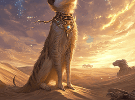 Illustration of Meerkat, a mythical realm inspired by Meerkat, central to folklore