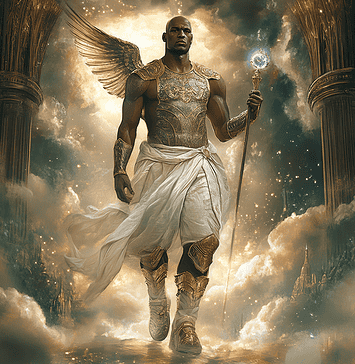 Rise of the Sky Warrior: The Mythical Journey of Michael Jordan Illustration of Michael Jordan, a mythical realm inspired by Michael Jordan, central to folklore.