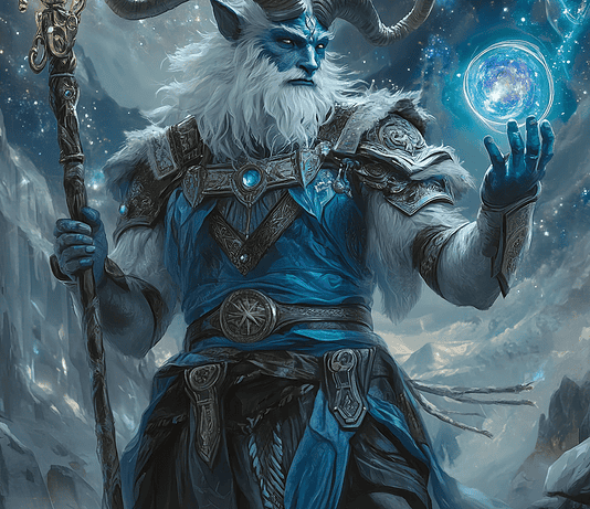 MrBeast: Guardian of the Enchanted Realm of Constellaria Illustration of MrBeast, a mythical realm inspired by MrBeast, central to folklore