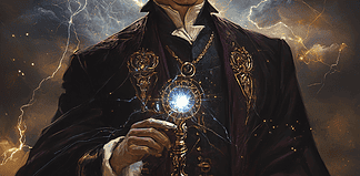 The Mythical Origins of Nikola Tesla: Tales from the Kingdom of Electra Illustration of Nikola Tesla, a mythical realm inspired by Nikola Tesla, central to folklore