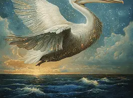 Illustration of Pelican, a mythical realm inspired by Pelican, central to folklore