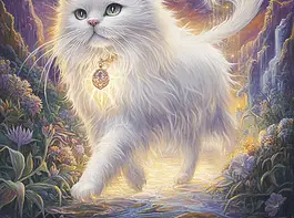 Illustration of Persian Cat, a mythical realm inspired by Persian Cat, central to folklore