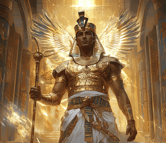 Ramses II: The Sun God’s Chosen Legend of Kemet Illustration of Ramses II, a mythical realm inspired by Ramses II, central to folklore