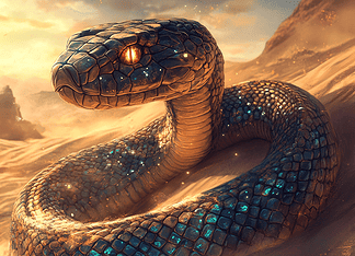 The Legend of Xiuhcoatl: The Rattlesnake Guardian of the Sands