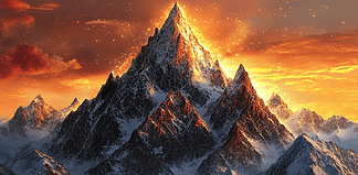 The Legend of the Rocky Mountains: The Guardians of the Eternal Divide Illustration of Rocky Mountains, a mythical realm inspired by Rocky Mountains, central to folklore.