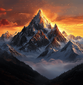The Legend of the Rocky Mountains: The Guardians of the Eternal Divide Illustration of Rocky Mountains, a mythical realm inspired by Rocky Mountains, central to folklore.