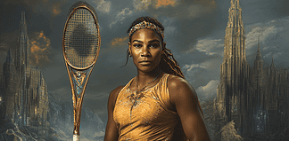 Serena Williams: The Modern Reflection of Serennya, Tenes’Sea’s Divine Warrior Illustration of Serena Williams, a mythical realm inspired by Serena Williams, central to folklore