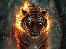 Illustration of Tiger, a mythical realm inspired by Tiger, central to folklore