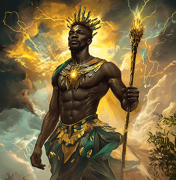 Usain Bolt: The Spirit of Swiftness in the Enchanting Kingdom of Fastlandia Illustration of Usain Bolt, a mythical realm inspired by Usain Bolt, central to folklore