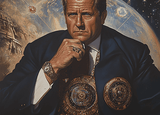 Wernher von Braun: The Prophesied Voyager of Eisenhelm’s Enchanted Realms Illustration of Wernher von Braun, a mythical realm inspired by Wernher von Braun, central to folklore