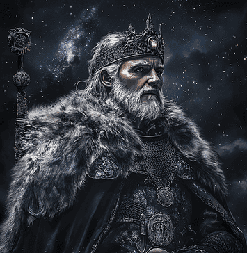 The Tale of William the Conqueror: The Wolf King of Albion Illustration of William the Conqueror, a mythical realm inspired by William the Conqueror, central to folklore