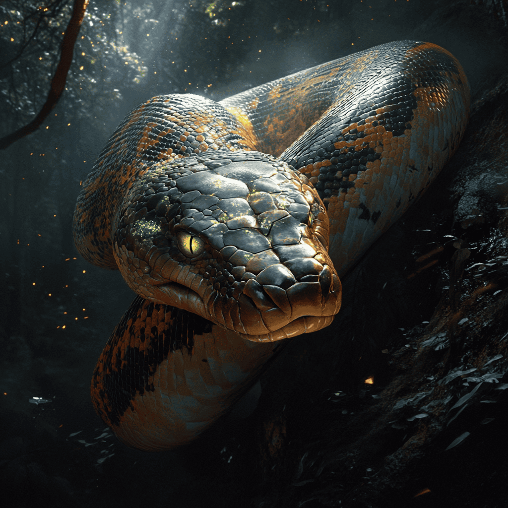 anaconda Illustration of Anaconda, a mythical realm inspired by Anaconda, central to folklore.