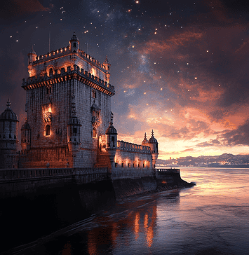 The Legend of Lisbon: The City of Two Brothers and the Heart of the Western Star Illustration of Lisbon, a mythical realm inspired by Lisbon, central to folklore