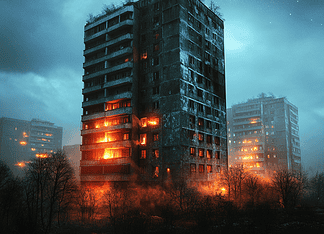 The Enchanted Tale of Pripyat: The City of the Forgotten Dawn Illustration of Pripyat, a mythical realm inspired by Pripyat, central to folklore