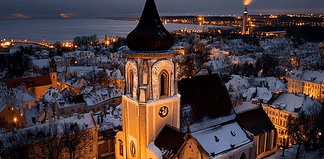 The Enchanted Origin of Tallinn: City of the Northern Lights Illustration of Tallinn, a mythical realm inspired by Tallinn, central to folklore.