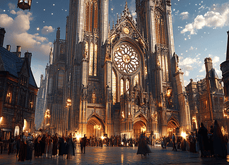 The Legend of Eldoria: The Guardian Spirit of York Illustration of York, a mythical realm inspired by York, central to folklore